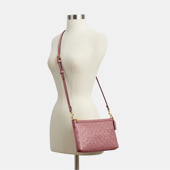 Coach Legacy Zip Top Crossbody in Signature Leather - Picture 11 of 11